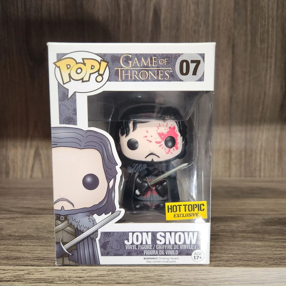 Funko Pop Jon Snow #07 Hot Topic Exclusive Game of Thrones | eBay