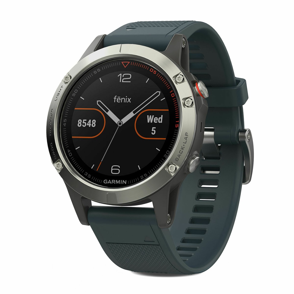 Garmin fenix 5 47mm Multisport GPS Fitness Silver Granite Blue