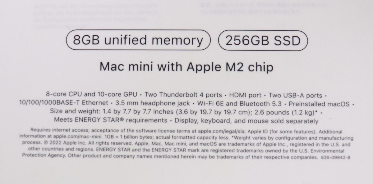 Apple Mac Mini 2023 M2 256GB SSD 8GB RAM MacOS Sonoma | eBay Apple Mac Mini 2023 M2 256GB SSD 8GB RAM MacOS Sonoma | eBay