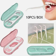 Micro Mint Dental Floss Tooth Picks Plastic Oral Teeth Flosserss Fresh Care-50pc