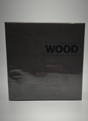 He Wood Silver Wind Wood By Dsquared2 Edt Spray 1.7 oz/50 Ml  Men New In Box