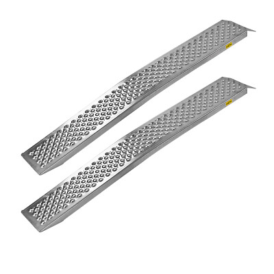 Auffahrrampe Verladerampe Auffahrschiene Alu Rampe gebogen 200kg (1 Paar) 1,50m