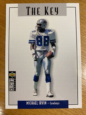 1995 Michael Irvin Upper Deck Collector's Choice The Key Dallas Cowboys Mint