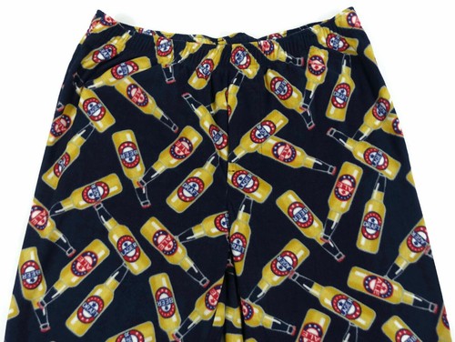 Sonoma Pajama Lounge Pants Men Small Fleece Draft Beer Lager Ale Bottles Pocket - Picture 7 of 10