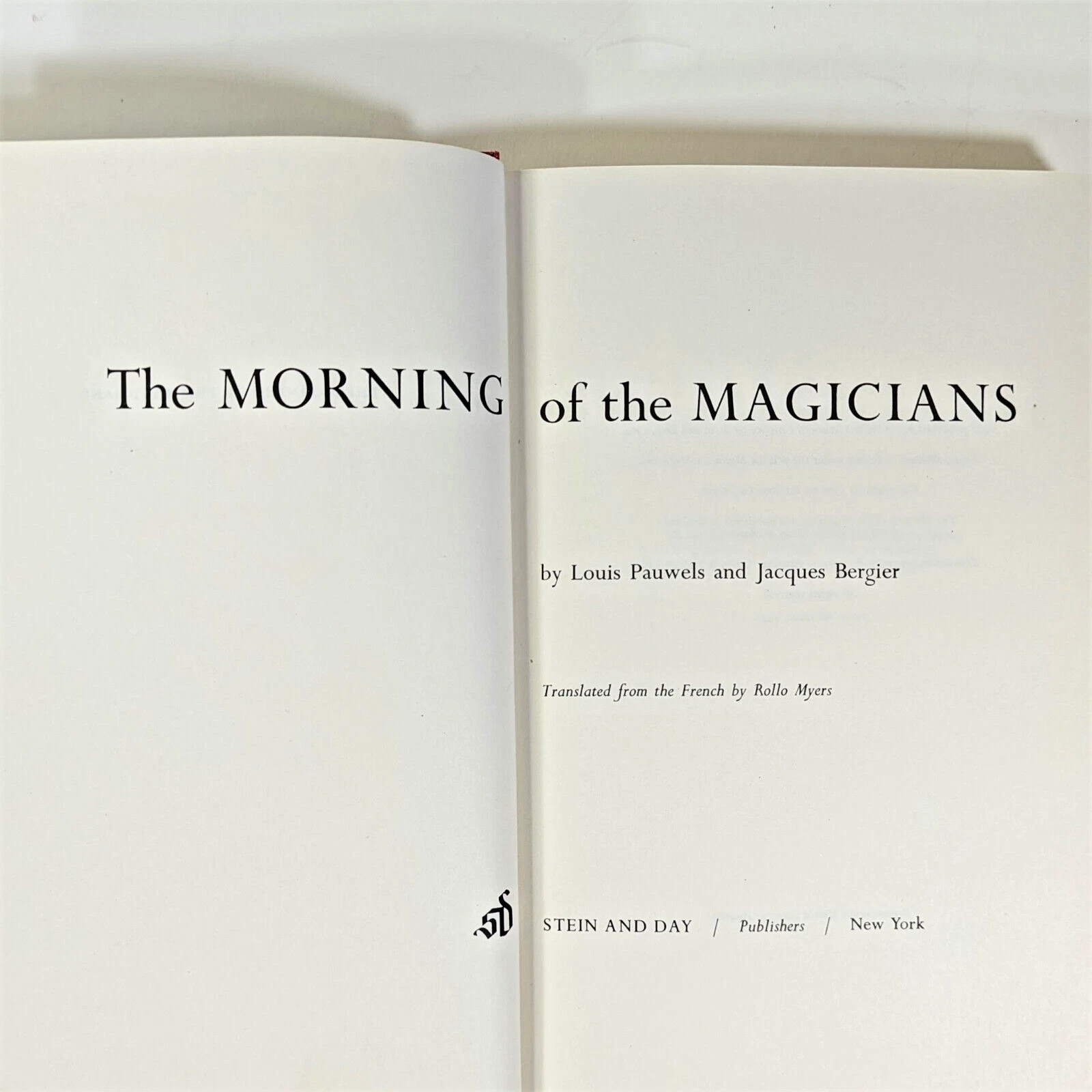 Louis Pauwels, J Bergier MORNING OF THE MAGICIANS 1974 HC DJ VG 3rd Stein print - 画像2/14