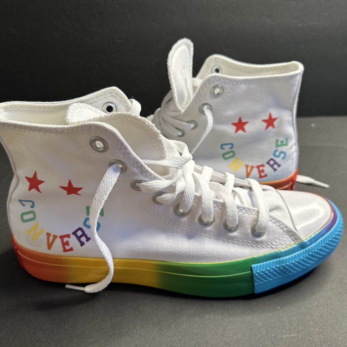 Converse Chuck Taylor All Star Hi Smiley 168123F Rainbow