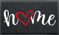 Door Mat Home Welcome Mats Outdoor and Indoor, Heavy-Duty Low-Profile Non-Slip.
