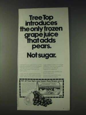 1978 Tree Top Pear-Grape Juice Ad - Not Sugar