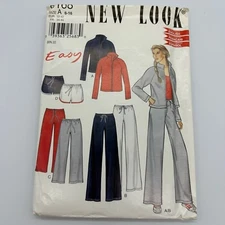 New Look 6168 Misses Knit Lounge Jacket Pants Shorts Uncut Sz 6-16