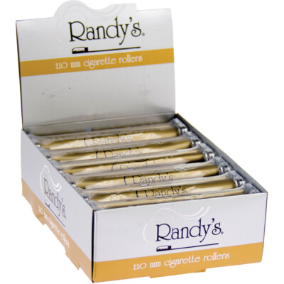 12 Pack Randy's Handheld Rolling Machine Cigarette Hand Roller 110mm - 3002