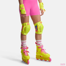 Barbie Movie 2023 Adult Skate Pads Official Size Small Neon yellow Impala New