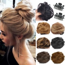 17 Colors Claw Clip In Bun Hairpieces Messy Curly Hair Chignon Hair Extensions