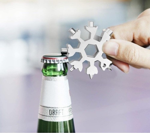 18-in-1 Snowflake Multi-Tool Gadget For Pocket Screwdriver Great Gift For Men - Picture 5 of 9