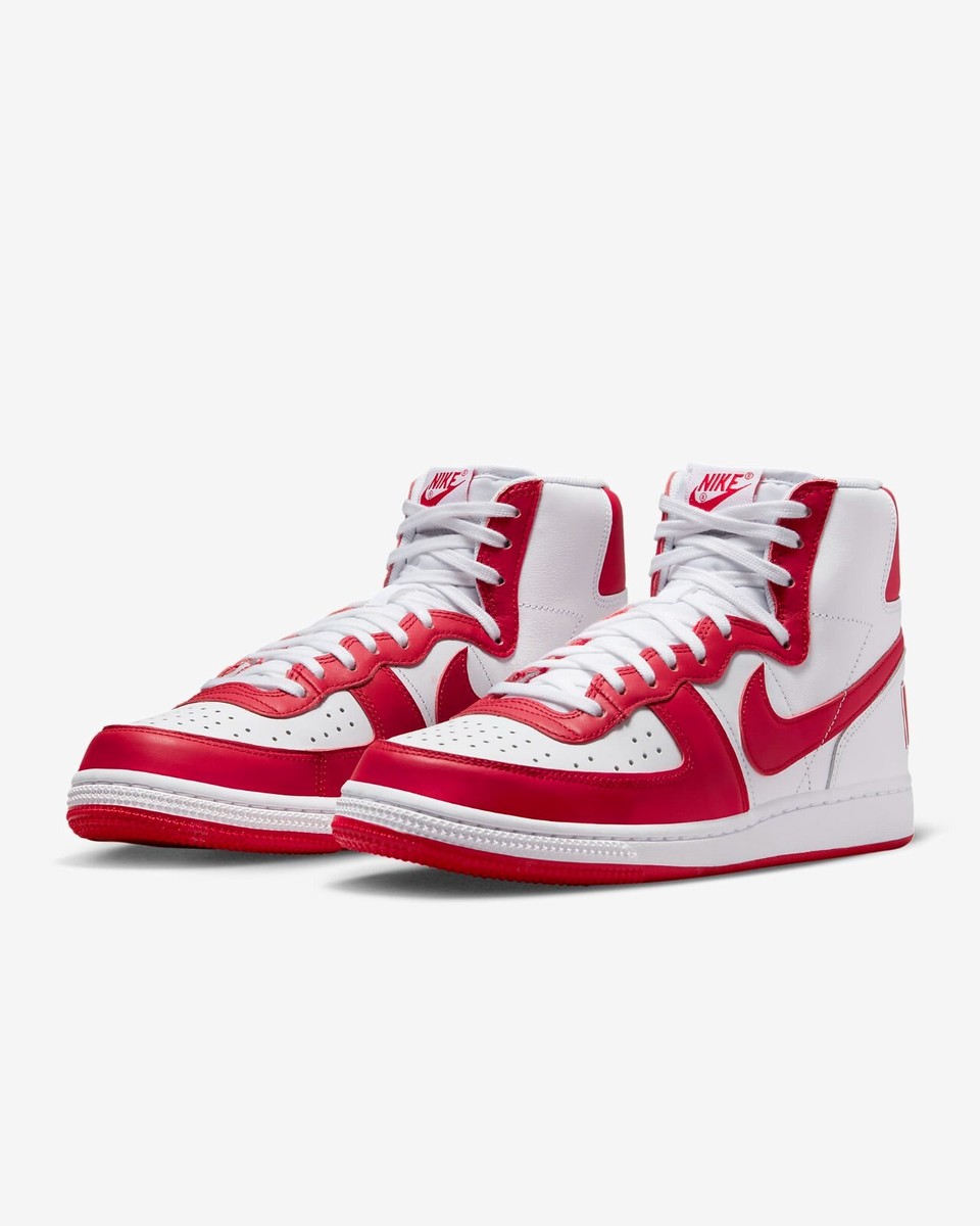 【新品】NIKE TERMINATOR HI Varsity Red 29cm Nike Terminator High Shoes Sneakers White/University Red FJ4454