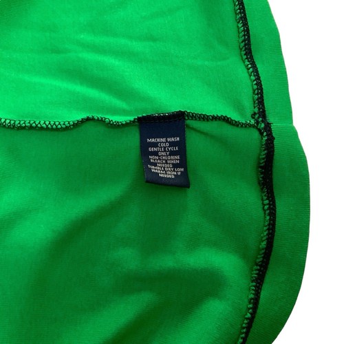 NEW CHAPS Women’s XL Top Green Blue Striped V-Neck Long Sleeve Pullover - Picture 7 of 8