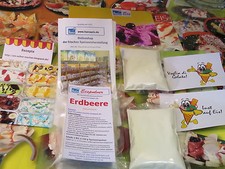 (16,00 €/1 kg) Erdbeer Eispulver für Haushaltseismaschinen, Eis selber machen