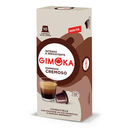 100 Cápsulas Café Gimoka Mezcla Cremoso Compatible Nespresso Cremosa - Imagen 1 de 1