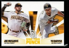 2023 Topps One Two Punch #12P-14 Joe Musgrove/Yu Darvish