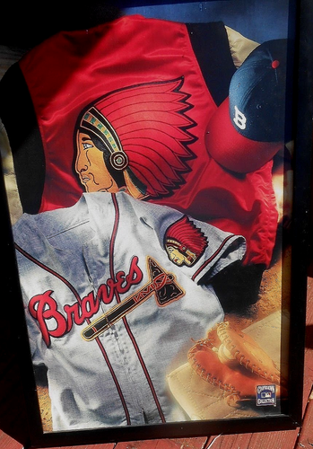 MLB Atlanta Braves gerahmter Druck Coopers Town Sammler Baseball 28" x 19" - Bild 1 von 7