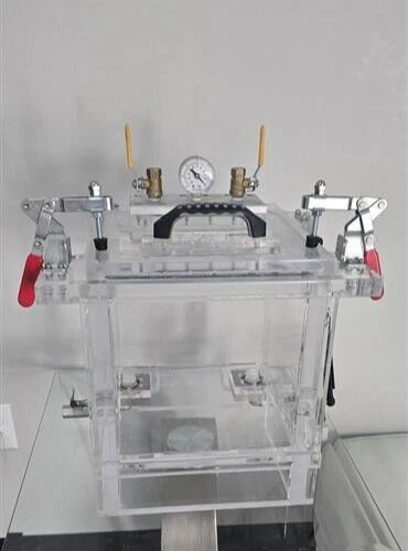 Acrylic Vacuum Chamber, Cube, 12 inch inside dimensions, Top Load Model -35