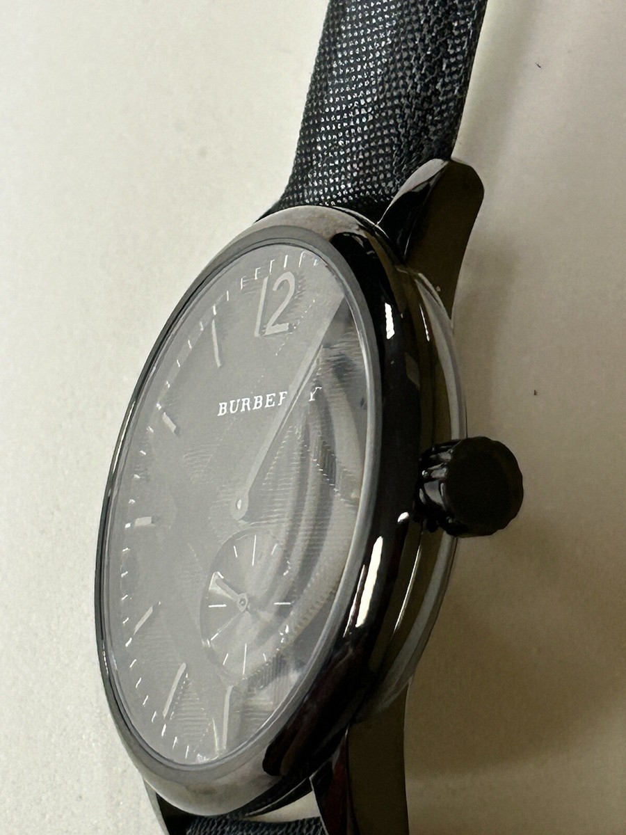 Burberry BU10010 Black Stainless Steel Textile Multi Quartz