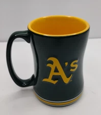 MLB Oakland A's Athletics Baseball Team Boelter Brands Mug Green / Yellow 2014