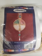 Herrschners Vintage Christmas Ornament Kit Winters Twilight 514851 Set Of 6