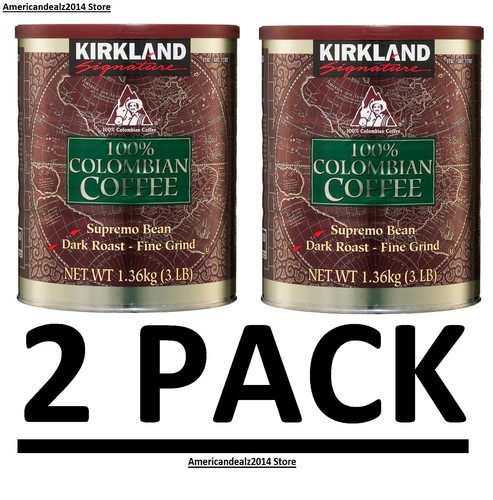 2 PACK Kirkland Signature 100% Colombian Coffee, Dark Roast, 3 lbs (Total 6 lbs) - Picture 5 of 6