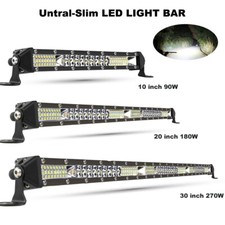 Led Bar Light Bar Driving Off Road 4wd Atv Truck Spot Flood Beam 10 20 30 40 50