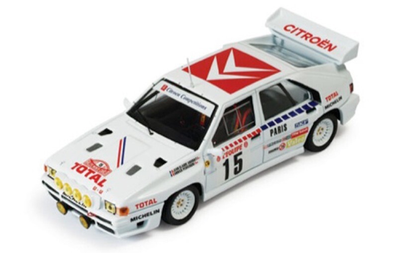 IXO 1/43 RAC095 Citroen BX4TC 1986 Monte Carlo Rally #15 Andruet & Peuvergne NEW