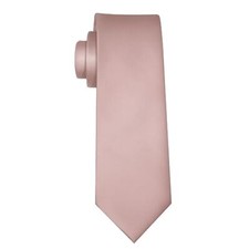 Men's Classic Satin Soild Color 3.15" 8cm Necktie Wedding One Size Dusty Rose