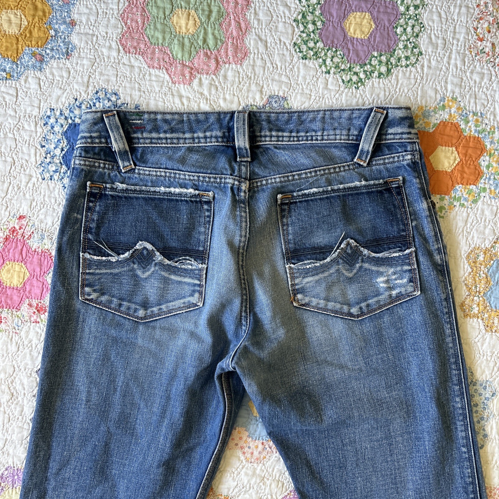 Vintage Y2k DIESEL JEANS ZAF  W30L32 Flared Custom Massive Bellbottom Rave TRIPP image 8