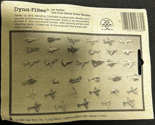 Zee Toys 1982 Die Cast Metal Dynaflites Rolling Jet Series A4 - Imagen 3 de 4