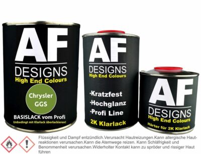Chrysler GGS Snakeskin Green Perl 1,25L Basislack Klarlack Härter Autolack sprit