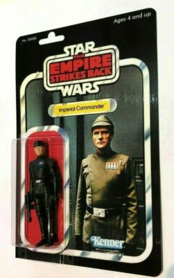 STAR WARS CUSTOM EXCLUSIVE CARDED EMPERIAL COMMANDER Action Figure On Card MOC