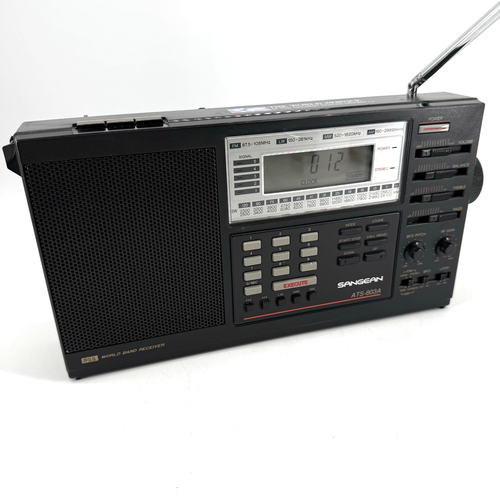 Vintage Sangean ATS-803A AM/FM/SW Radio World Band Receiver EUC Tested Works
