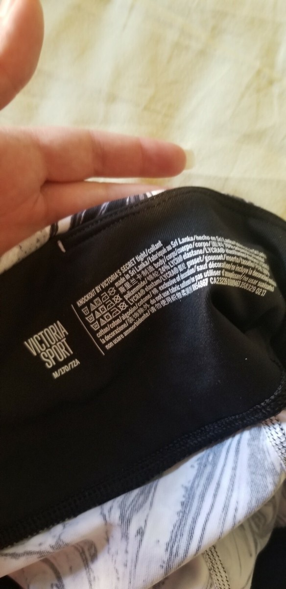 Ensemble De Sport (kit) VICTORIA'S SECRET - Top Taille S, Bas Taille M, Couleur Noir/blanc, Vintage Neuf Sans étiquettes