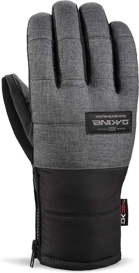 Dakine Omega Snowboard Gloves Men's Large Medium Carbon Grey / Black Waterproof