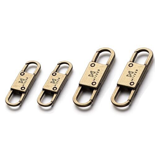 2 Size Zipper Clip Theft Deterrent Anti Theft Zipper Clips Keep 4pcs