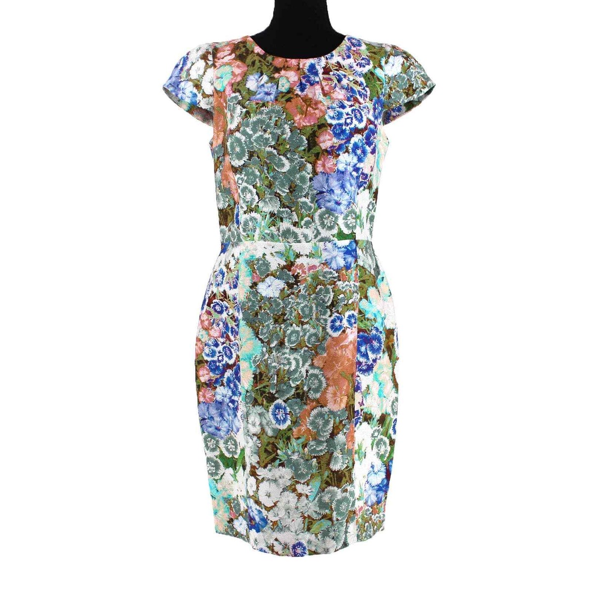 white christmas dresses Etro Flounced Cotton Dress 40 / Beige main image 0
