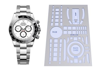 Watch Film Protection Kit for Rolex Daytona Panda Ref: 126500LN