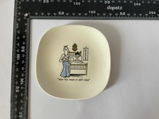 Extremely Rare Rowland Emett Style Postcard Seaside Pin Dish Motto-Ware Vintage
