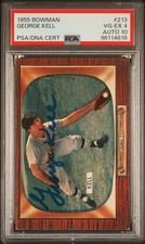 1955 Bowman George Kell #213 PSA 4 Auto 10
