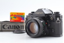 MINT Canon A-1 Black SLR Film Camera Body New FD NFD 50mm F1.4 Lens From JAPAN