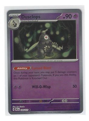 Pokemon TCG Dusclops 036/131 SV: Prismatic Evolutions Master Ball Holo EN 90HP