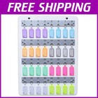 Elegant Wall-Mounted Key Holder Rack - 32 Hooks with Colorful Tags Included