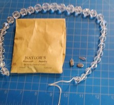 17" Crystal Glass Beads Lot Jewelry Making Faceted Strand With Clasp Parts