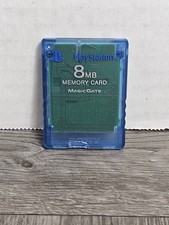 Sony PlayStation 2 PS2 8MB Memory Card   Emerald Official OEM   Not Tested