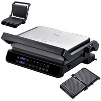 180° Kontaktgrill Elektrischer Grilll Panini Maker Sandwich Toaster Paninigril