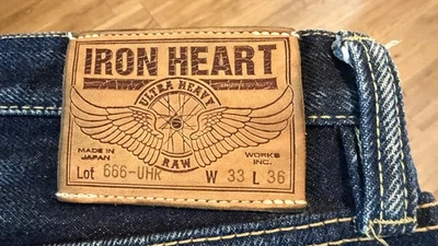 ✅ Mサイズ｜IRON HEARTヘビーインディゴ硫化14ozデニムジーンズ Iron Heart Cotton Jeans for Men for sale | eBay